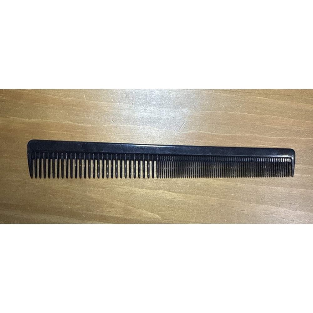 Vintage Genuine Ace Hard Rubber & Conair Black Hair Combs 7" Lot Of 2 - Picture 3 of 8